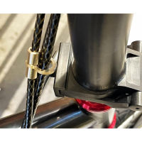 H &amp; H Ti สายเบรกจัดเก็บสำหรับ Brompton พับจักรยานเบรกเปลี่ยนอุปกรณ์เสริมสายเคเบิลวัสดุไทเทเนียม