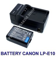 (Saving Set 1+1) LP-E10  LPE10  LC-E10 แบตเตอรี่และแท่นชาร์จสำหรับกล้องแคนนอน Battery and Charger For Canon EOS Rebel T3,T5,T6,T7,T100,1100D,1200D,1300D,1500D,2000D,3000D,4000D,Kiss X50,X70,X80,X90 BY PRAKARDSAKDA SHOP