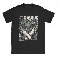 Inosuke Breath Of Beast Demon Slayer T Shirt Men Cotton Vintage T-Shirt Crewneck Kimetsu No Yaiba Tee Shirt Short Sleeve Tops