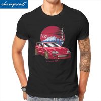 Nippon JDM เสื้อยืดผู้ชาย MK4โตโยต้าซูปราเสื้อยืดอะนิเมะ Initial D ที่น่าตื่นตาตื่นใจเสื้อแขนสั้นคอกลมเสื้อพิมพ์ลายกราฟิกผ้าฝ้ายบริสุทธิ์