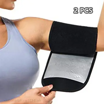 Sweat Arm Bands Trimmer for Women Sauna Arms Slimmer Shaper Compression  Sleeves Wraps Lose Fat Adjustable Trainer