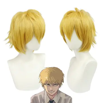  DEXSHUN Denji Cosplay Costume Uniform Mask Wig Set