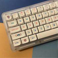 เซ็ตปุ่มคีย์แคป 121 คีย์  video arcade Keycaps Dye Sublimation PBT XDA Profile เหมาะสม 61/64/68/78/84/87/96/980/1