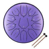 6 inch 11-Tone Steel Tongue Drum D-Key Hand Pan Drums with Drumsticks Percussion Musical Instruments