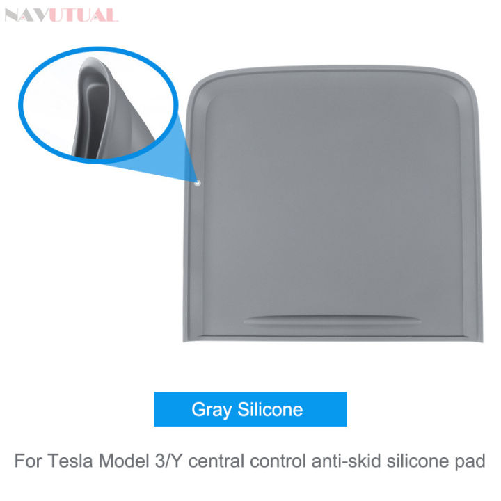 สำหรับ-tesla-รุ่น-y-3-central-control-anti-skid-ซิลิโคน-pad-push-pull-ป้องกันฟิล์ม-anti-slip-pad-ภายในรถ-accesorios