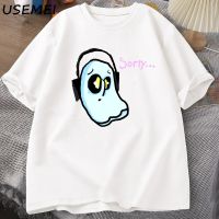 Napstablook Undertale Music Ghost Sad Tshirt Cotton Short Sleeve O Neck Tee Shirt Mens Clothes Tees Aesthetic Clothing Tops