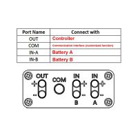 20V-72V Dual Battery Connector for Increase the Capacity By Connecting Two Batteries in Parallel Equalization Module