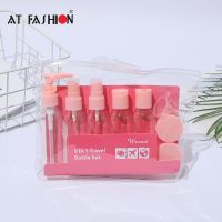 9Pcs Refillable Sub-bottle Set Outdoor Dispensing Spray Shower Gel Shampoo Storage Tools