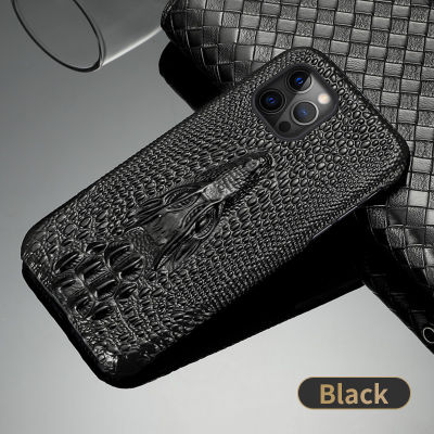 Genuine 3D Dragon Head Leather Phone Cover Case For iPhone 13 Pro Max 12 Mini 11 12 Pro Max X XS max XR 5s 6 6s 7 8 Plus SE