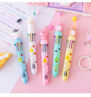 ปากกาลูกลื่น 4 สี ปากกาหลายสี ปากกาแบบกด ปากกาหัวการ์ตูน ปากกา ปากกาแฟนซี ปากกาน่ารัก เครื่องเขียน คละสี