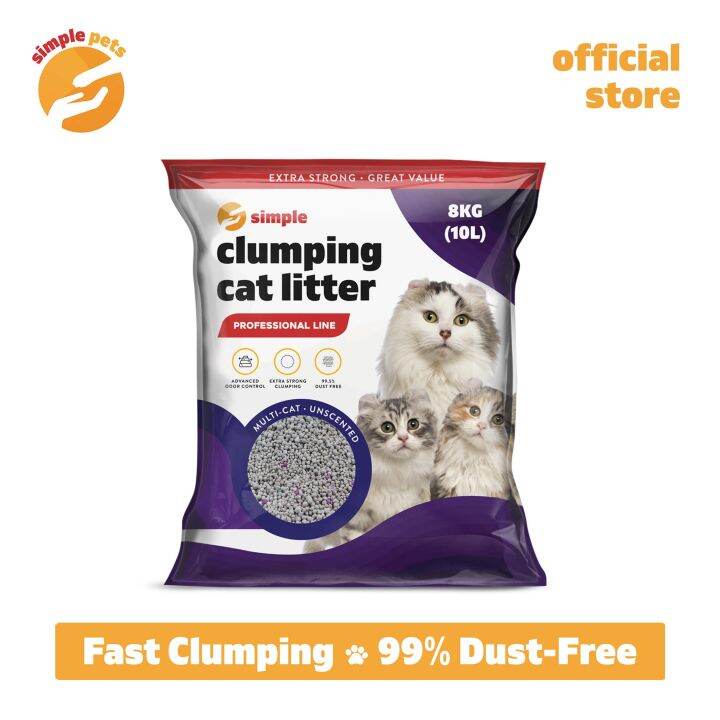 Simple Pets Multicat Unscented Clumping Cat Litter 10L (8kg) Lazada PH