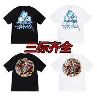 2023 FOR✲❐✴ Stussy stu west new popular logo 8 ball short-sleeved summer ice dice doll men and women with a T-shirt