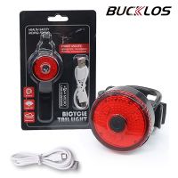 BUCKLOS Bicycle Lighting Rear LED Light for Bicycle Lamp Rechargeable Bike Lanterns Cycling Rear Flashlight Bicycle Accessories Shield  Netting