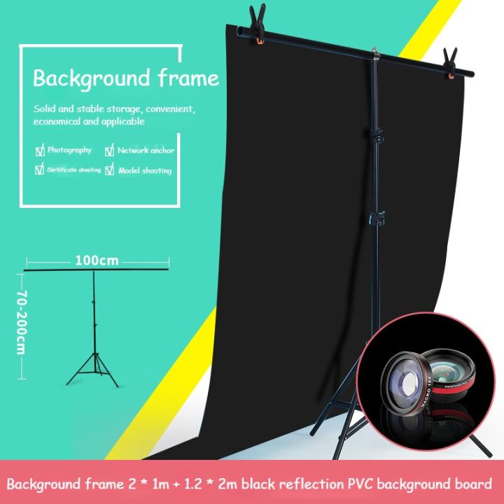 การถ่ายทอดสดแบบพับได้กรอบเซ็ทอุปกรณ์แบคกราวน์สำหรับถ่ายภาพรูปตัวทีทำจากพีวีซีฟรีชั้นวางคันเบ็ด