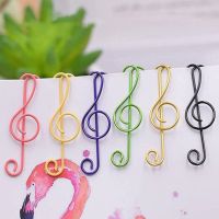 50pcs/box Colorful Music Note Shaped Paper Clips Decorative Colorful Decor For Office Stationery Paper Clip