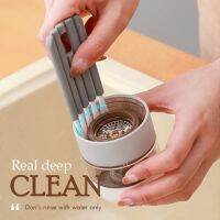 【CC】∋№  Multifunctional Cleaning Crevice Cup Lid Bottle Mouth Curved Handle