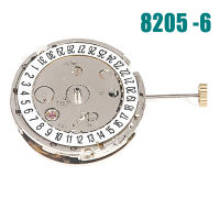 Original 8205การเคลื่อนไหวของนาฬิกาปฏิทินเดี่ยว6-Pin สำหรับ2813 Calibre Automatic Mechanical Replacement สำหรับ8205 Movement