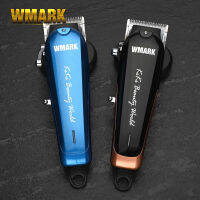 WMARK blue power foot hair clipper กรรไกรไฟฟ้ามืออาชีพชาร์จ USB ปัตตาเลี่ยนตัดผม 6500 รอบต่อนาทีซุปเปอร์สปีดปัตตาเลี่ยนผมไฟฟ้ามืออาชีพผู้ชายหัวน้ำมันไล่ระดับผมปัตตาเลี่ยน