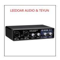 TEYUN Q-22 Q-12 Q-24 Professional Audio Sound Card Monitor Electric Guitar Recording for Live Broadcast Studio Singing Computer