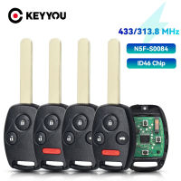 KEYYOU N5F-S0084A 313.8433MHz ID46สำหรับ Honda Remote Car Key สำหรับ Honda Accord Civic EX Si 2006 2007 2008 2009 2010 2011