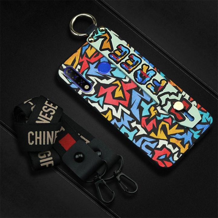 wrist-strap-shockproof-phone-case-for-tecno-spark4-camon12-kc8-anti-knock-waterproof-cover-cartoon-cute-back-cover-soft