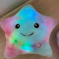 Hot Lovely Luminous Five-Pointed Star Plush ของเล่น40X35ซม. น่ารัก LED เรืองแสงที่มีสีสันดาว Plushie หมอนตุ๊กตา Soft Decor ของขวัญ