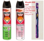 (HOT Tặng thêm Bàn Chải Cao Cấp) Bình xịt côn trùng RED FOXX (600ml, 300ml)