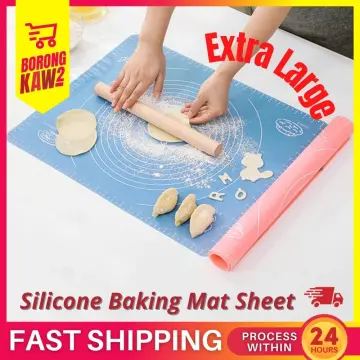 Silicone Baking Mat, Non-Stick Pastry Mat Extra Large with Measurements for Baking - Pizza Dough Rolling Mat, Counter Mat, Heat-Resistance, Size: 15.7