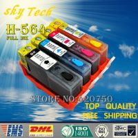 4PK Full Ink Refill ชุดสำหรับ HP564XL,ชุดสำหรับ4610 4620 D5463 D5468 C5324 C5370 C5373 C5380ฯลฯพร้อม ARC Chips