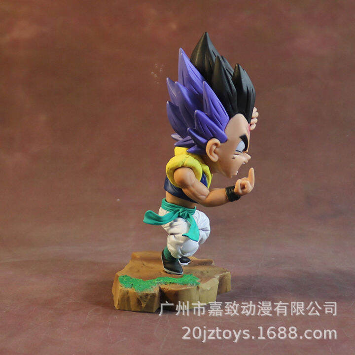 โมเดลดราก้อนบอล-ฟิกเกอร์-โกเท็น-ดราก้อนบอล-model-dragon-ball-figure-gotenks-ผมดำม่วง-14-16-5cm-2-ของสะสม-ของเล่น-ของเล่นถูกๆ-ของเล่นเด็ก