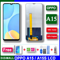 100% ทดสอบสำหรับ Oppo A15 2020จอแสดงผล LCD CPH2185 Touch Screen Digitizer สมัชชาเปลี่ยนสำหรับ A15s CPH2179อะไหล่ซ่อม