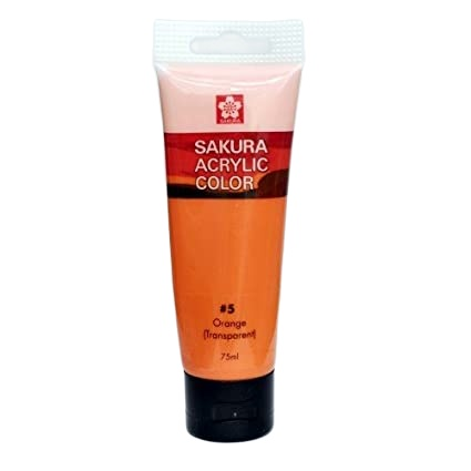 Sakura Acrylic Color 75ml Orange | Lazada PH