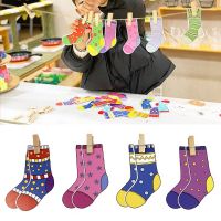 【CC】❄◊™  Toddler Material Socks Colors Sorting Matching Games Early Educational Preschool Teaching Aids