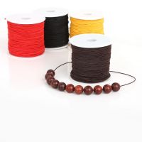 【YD】 50m/roll 1.2mm round Elastic Stretch Beading Rubber Cord Rope String Thread finding for Making