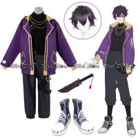 VTuber Shoto Shxtou Cosplay Costume NIJISANJI EN Idol Role Play Uniform Suit Shoto Jacket Custom Boots Shoes Wig Headwear Ears