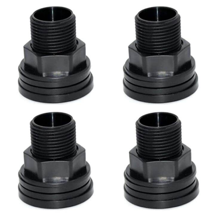 PVC Bulkhead Fitting Water Tank Connector Double Threaded Bulkhead