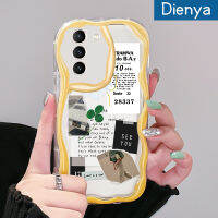 Dienya เคสปลอกสำหรับ Samsung Galaxy S21 S21 FE S20พิเศษเคสแฟชั่นลายหญ้าโชคดีมีสีสันน่ารักเนื้อครีมกันกระแทกแบบใสนิ่มเคสมือถือโปร่งใสลายกล้องถ่ายรูปที่สร้างสรรค์ฝาครอบป้องกันซิลิโคน