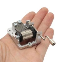 Mini Music Box Hand Cranking Music Movement Transparent DIY Music Box for Christmas Gift Merry Christmas A Variety Of Music new