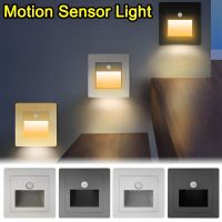 LED Night Lamp Sensor Intelligent Wall Light Recessed PIR Motion Footlight for Staircase Step Ladder Foyer Bedroom Decoration Bulbs  LEDs HIDs