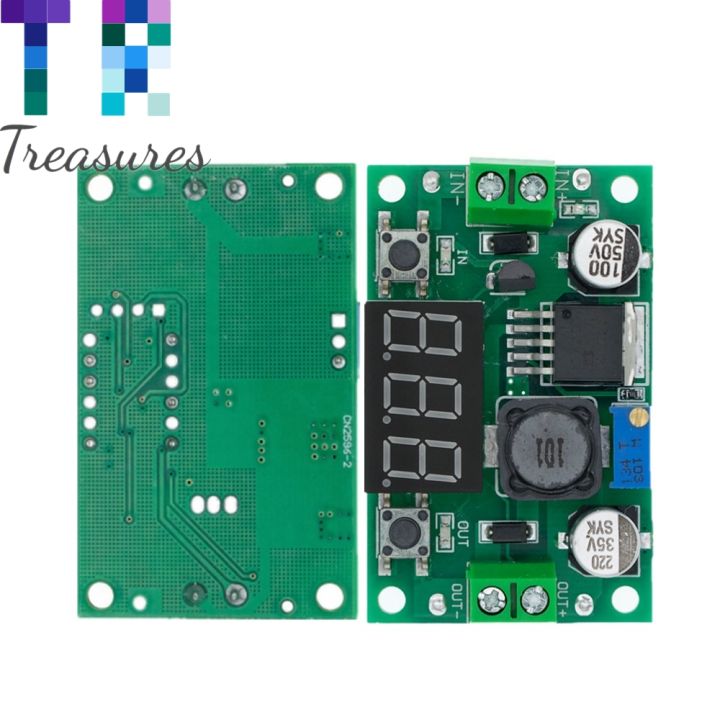 โวลต์มิเตอร์ไฟ-led-dcdc-4-0-40-hingga-1-3-37v-modul-kasa-langkah-down-10หน่วย-lm2596-dc