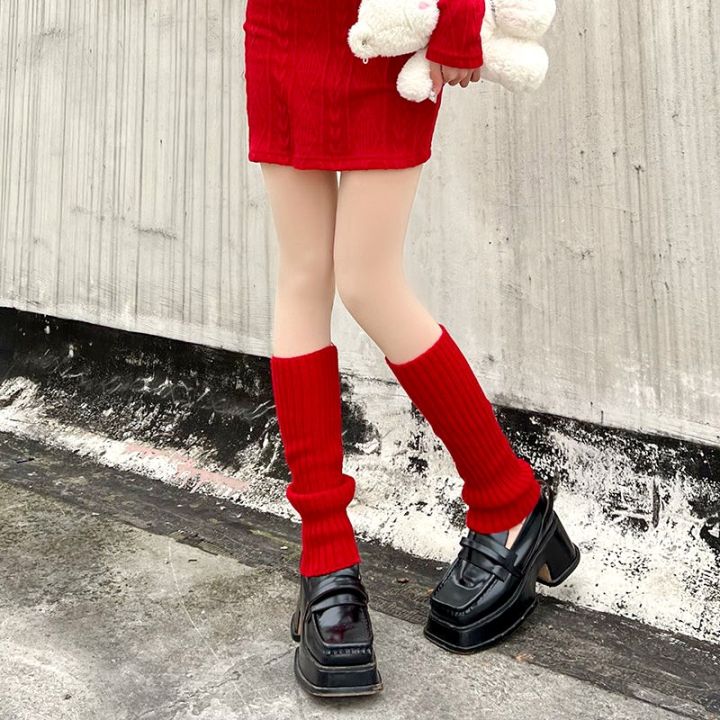 ถุงเท้าถัก-y2k-gyaru-lolita-สไตล์-ladi-อุปกรณ์ถุงเท้า-goth