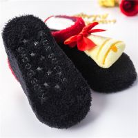 Baby Socks Christmas Anti Slip Short Socks for Baby Newborn Winter Warm Infant Cartoon Girls Boys Socks for Babies