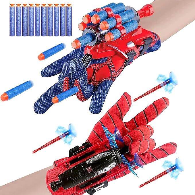 Spiderman Web shooter Toys With Rope Spiderman Launcher Glove Dart