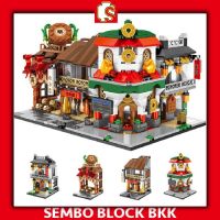 LEGO nano Block เลโก้ เลโก้SEMBO BLOCK ร้านค้า Street Food ตัวต่อร้านค้า เลโก้นาโน TOY ของเล่นเด็ก เสริมจินตนาการ