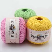 【CC】 NUBECOM 50g Classic Cotton Soft Rival Shuttle Crochet Knitting Tape Yarn Thread Width 1mm