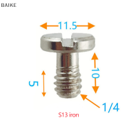 BAIKE QUICK RELEASE PLATE ADAPTER สกรู1/4นิ้ว D-ring ขาตั้งกล้องสกรูยึดสกรูอะแดปเตอร์สำหรับกล้องกล้องวิดีโอ monopod QR QUICK RELEASE PLATE