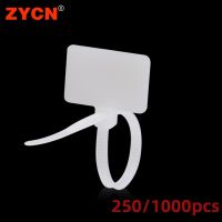 Nylon Cable Ties Easy Mark Plastic Tag Markers Self-Locking Zip Network Loop Wire Straps Label 3*100 4X150MM 4x200 1000PCS Cable Management