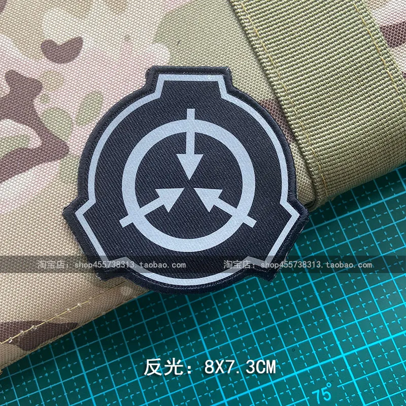 SCP embroidered cloth sticker supernatural symbol hook&loop design patches  for clothing tactical badge outdoor backpack badge - AliExpress
