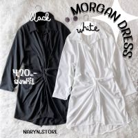 Morgan Dress เดรสเชิ้ตม้วนหน้าไซส์ใหญ่