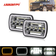 ANMINGPU Wrangler 23.3cm LED 5x7 7x6 LED Headlight Hi Low DRL Beam for